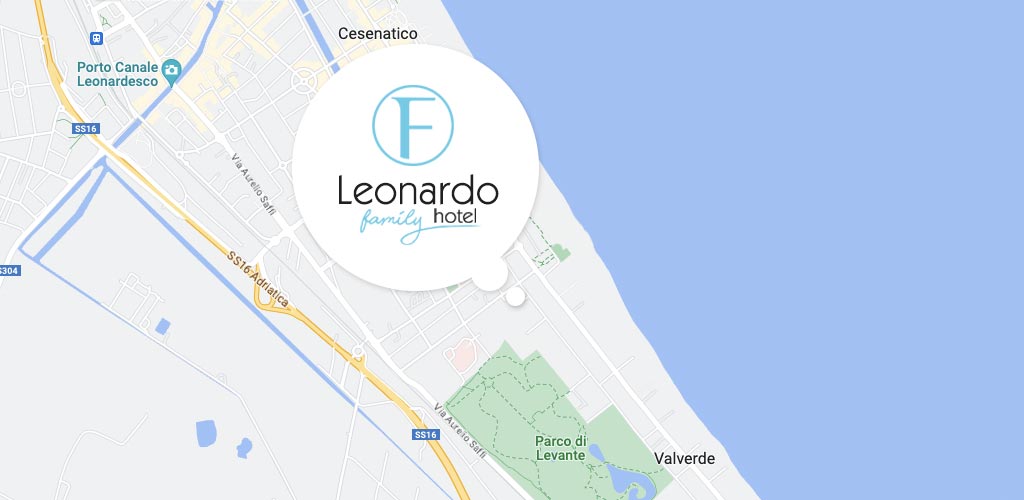 Dove si trova l'Hotel Leonardo a Cesenatico